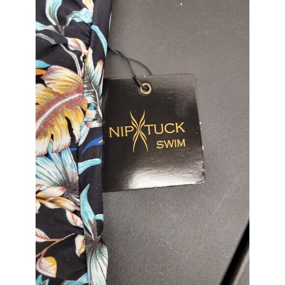 Nip Tuck Size 6 One Shoulder Swimsuit Multifit Cup One Piece Floral New - Picture 5 of 7